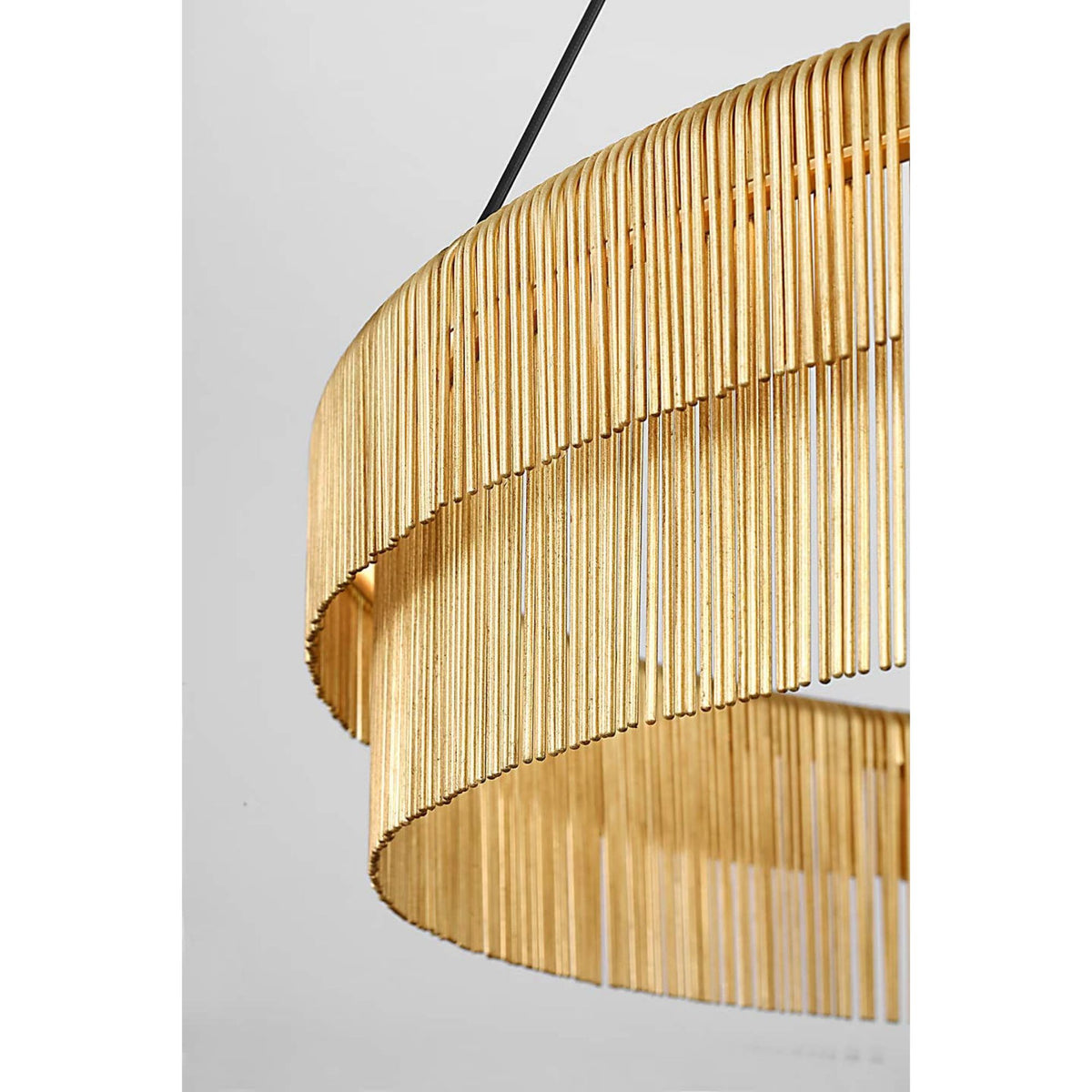 Kelly Wearstler Differo 40" Layered Ring Chandelier in Gild W40"