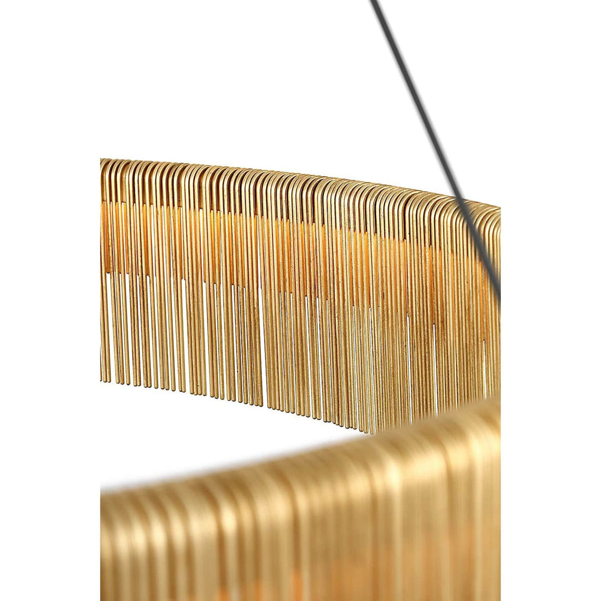 Kelly Wearstler Differo 40" Layered Ring Chandelier in Gild W40"