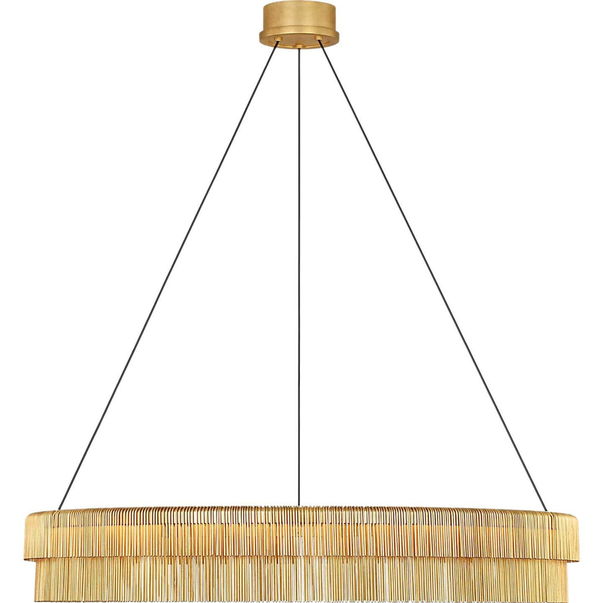 Kelly Wearstler Differo 40" Layered Ring Chandelier in Gild W40"