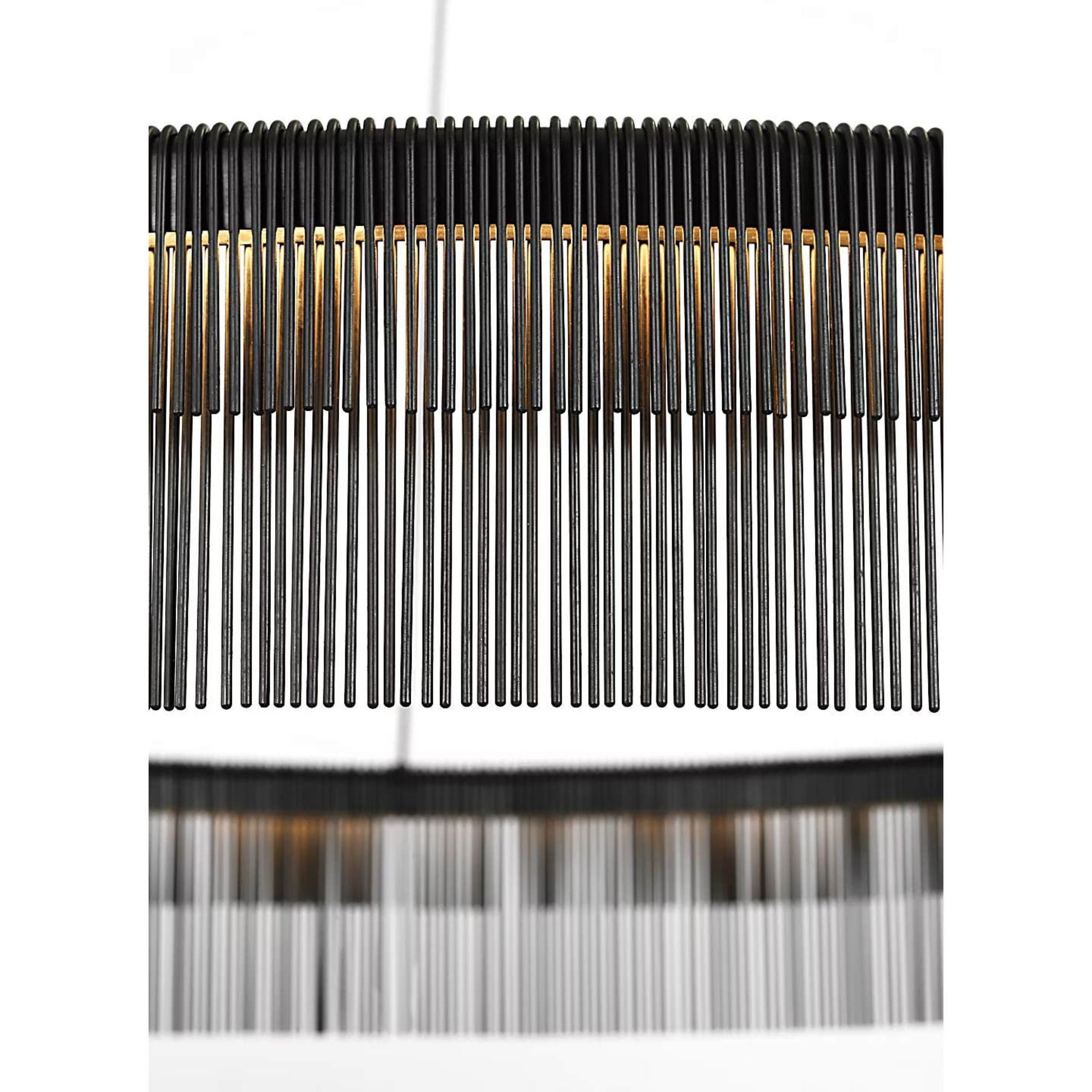 Kelly Wearstler Differo 50" Layered Ring Chandelier in Aged Iron W50"