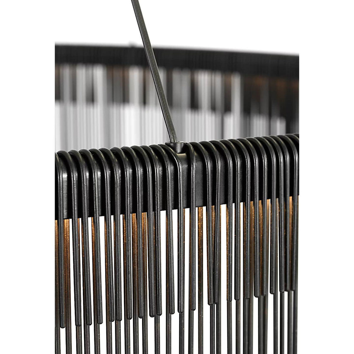 Kelly Wearstler Differo 50" Layered Ring Chandelier in Aged Iron W50"