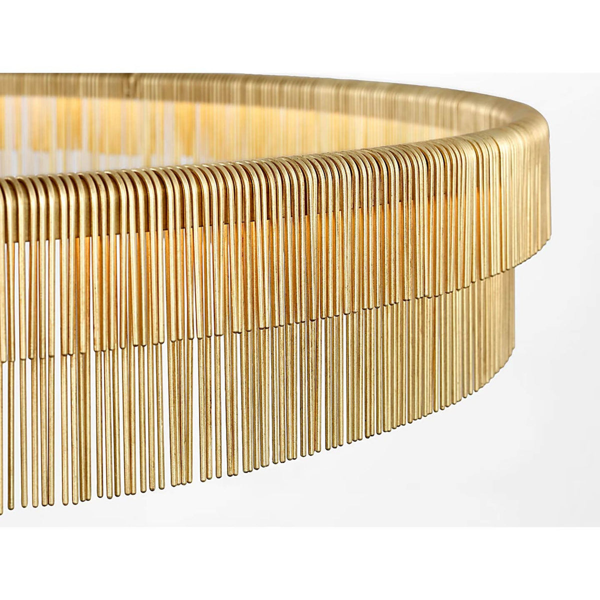 Kelly Wearstler Differo 50" Layered Ring Chandelier in Gild W50"