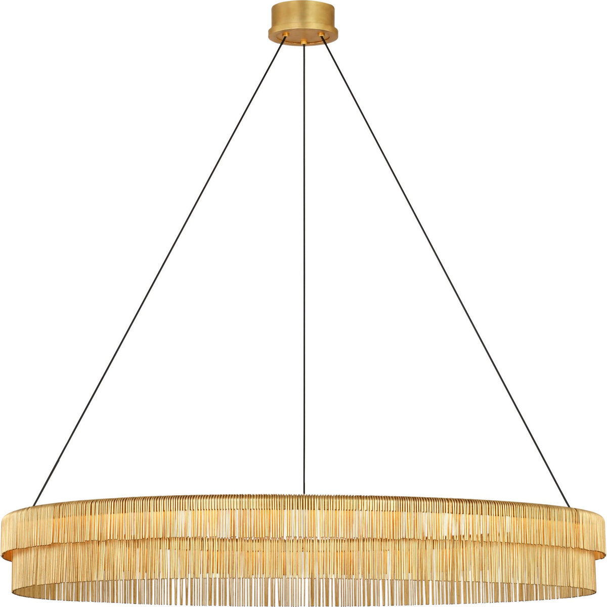 Kelly Wearstler Differo 50" Layered Ring Chandelier in Gild W50"