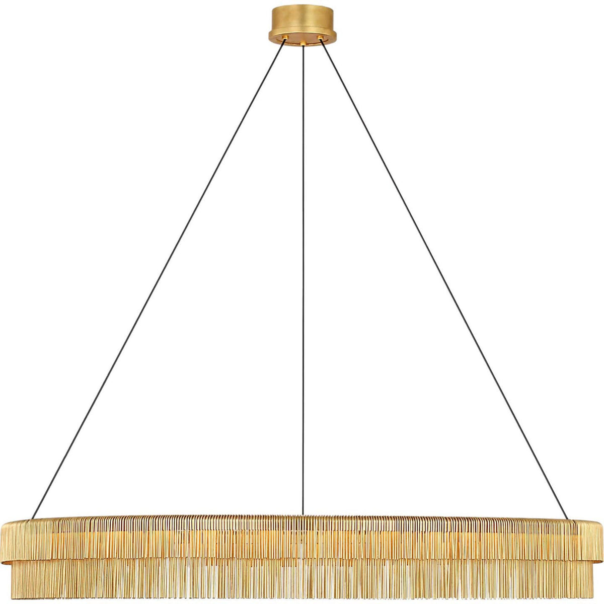 Kelly Wearstler Differo 50" Layered Ring Chandelier in Gild W50"