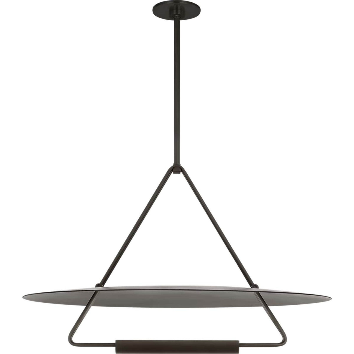 Kelly Wearstler Teline 30" Round Chandelier in Matte Black W30"