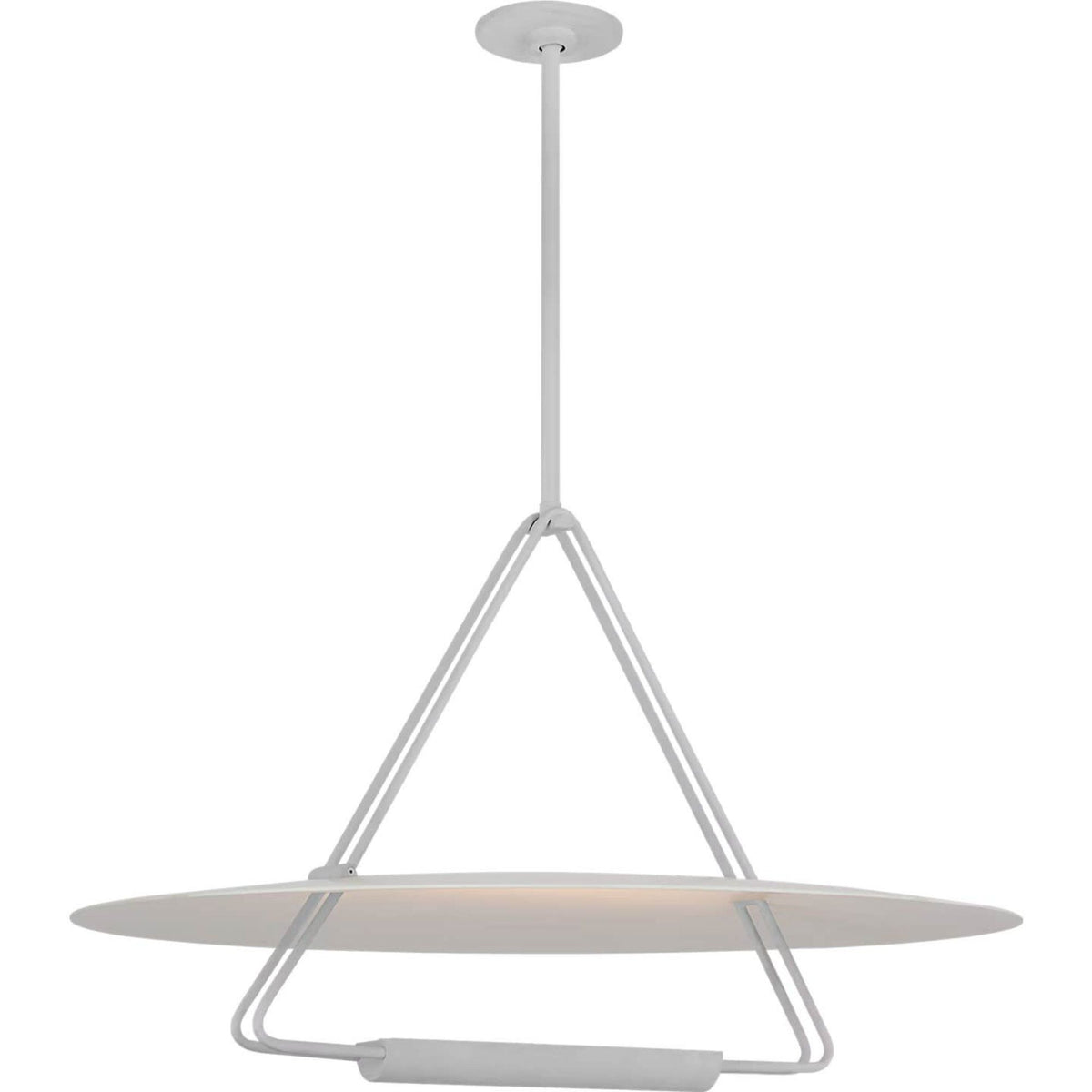 Kelly Wearstler Teline 30" Round Chandelier in Matte White W30"
