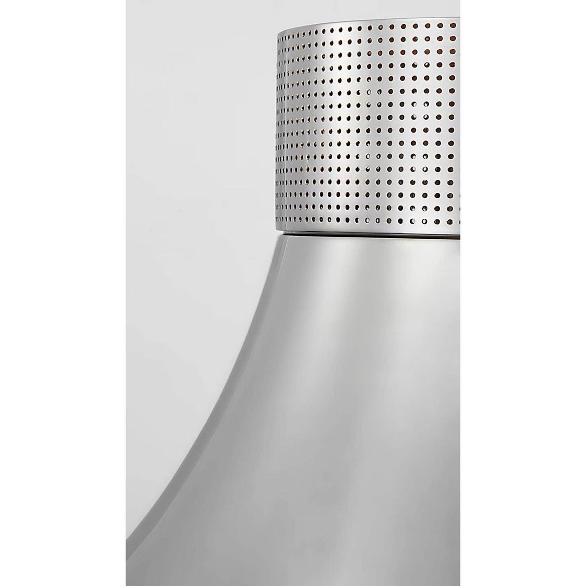 Kelly Wearstler Precision 24" Pendant in Polished Nickel with White Glass W24"