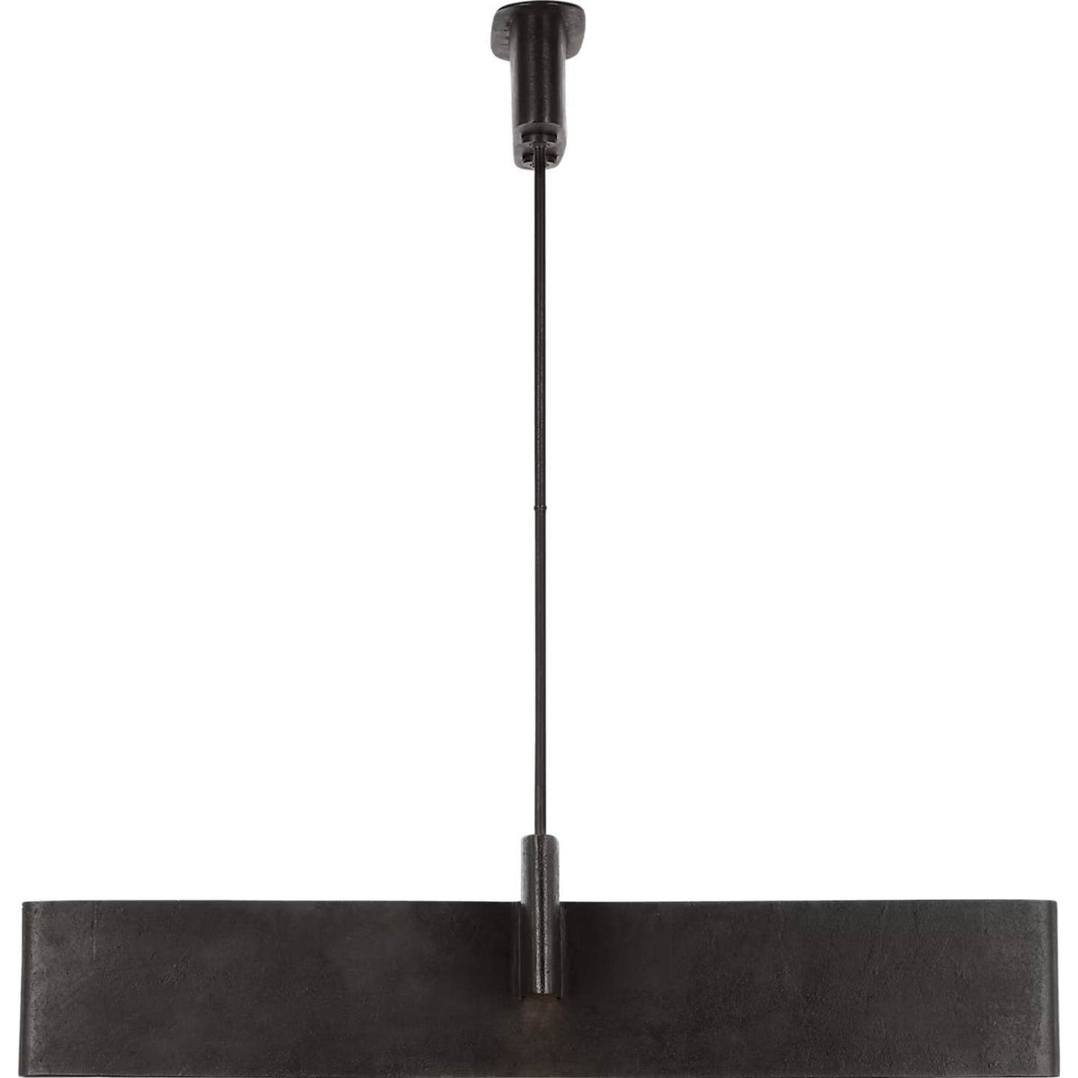 Kelly Wearstler Lotura 48" Intersecting Linear Pendant in Museum Black W13.75" x 48"