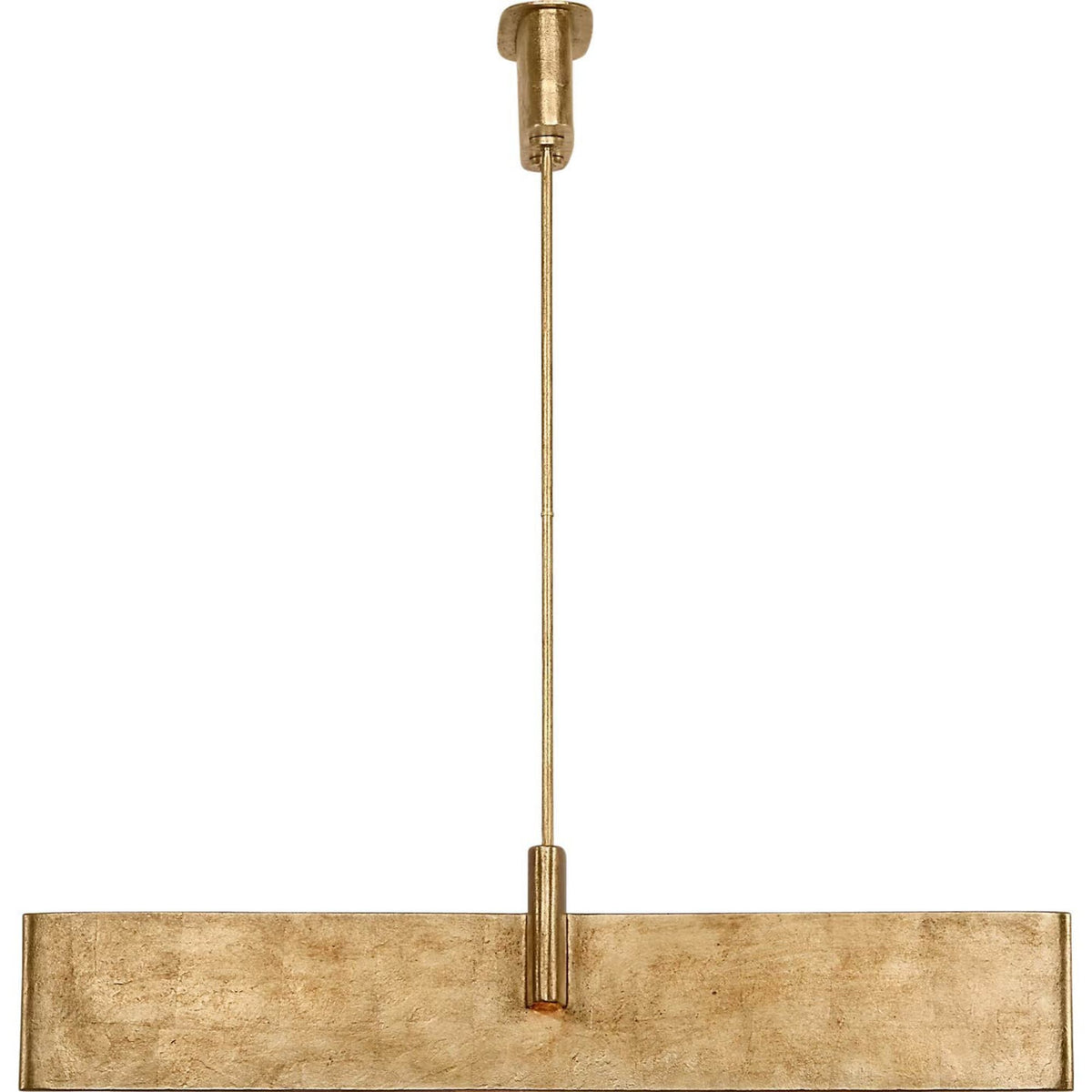 Kelly Wearstler Lotura 48" Intersecting Linear Pendant in Museum Gild W13.75" x 48"