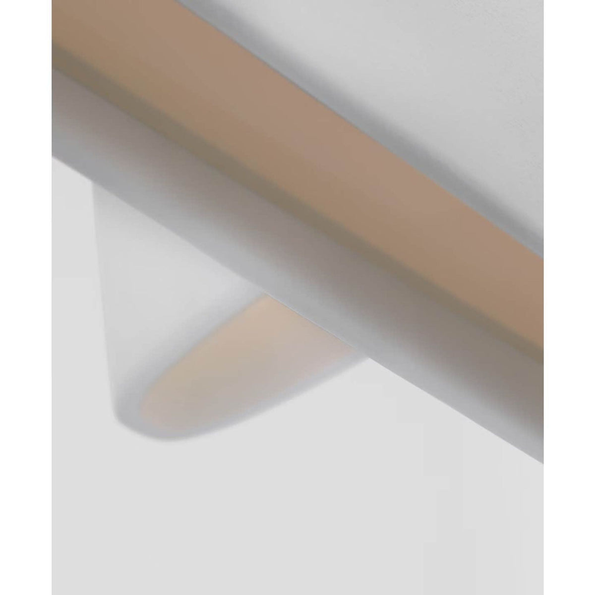 Kelly Wearstler Lotura 48" Intersecting Linear Pendant in Museum White W13.75" x 48"