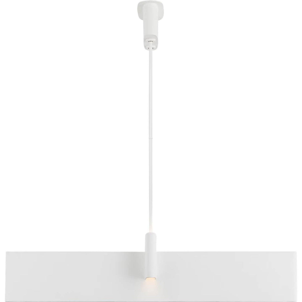 Kelly Wearstler Lotura 48" Intersecting Linear Pendant in Museum White W13.75" x 48"