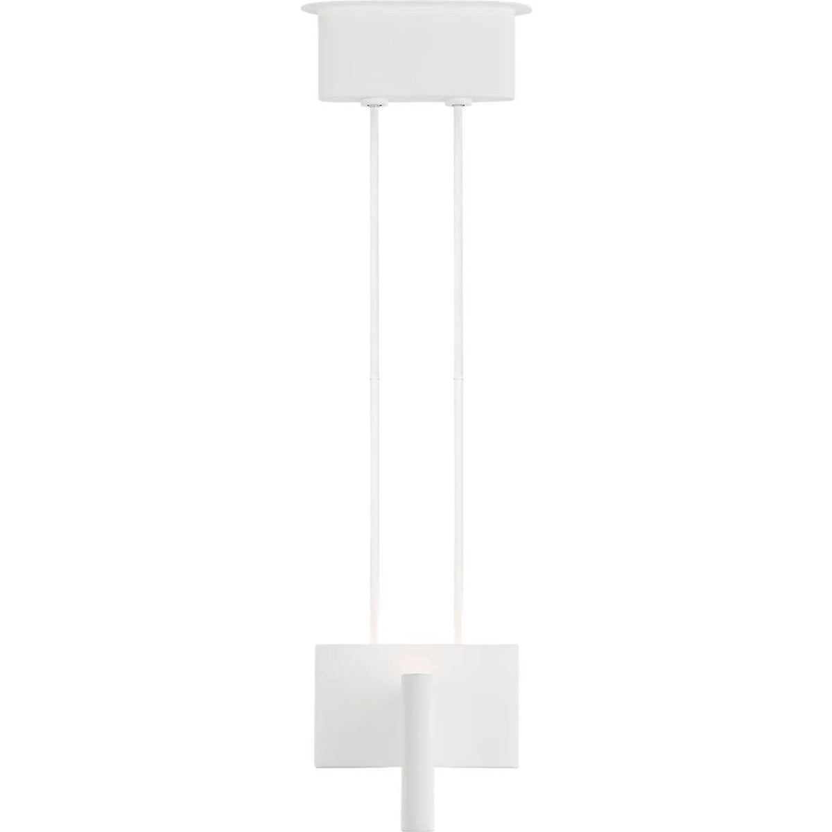 Kelly Wearstler Lotura 48" Intersecting Linear Pendant in Museum White W13.75" x 48"
