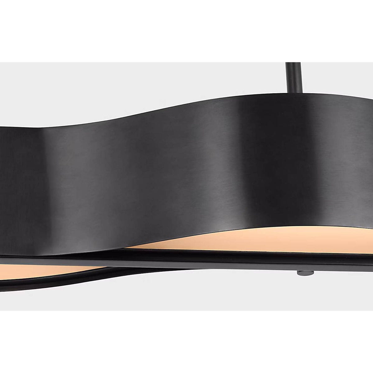 Kelly Wearstler Avant 60" Linear Pendant in Bronze with Frosted Glass W6.75" x 60"