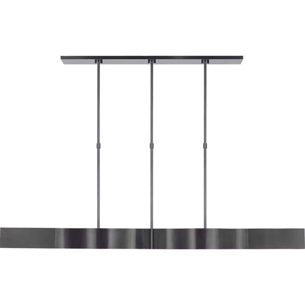 Kelly Wearstler Avant 60" Linear Pendant in Bronze with Frosted Glass W6.75" x 60"