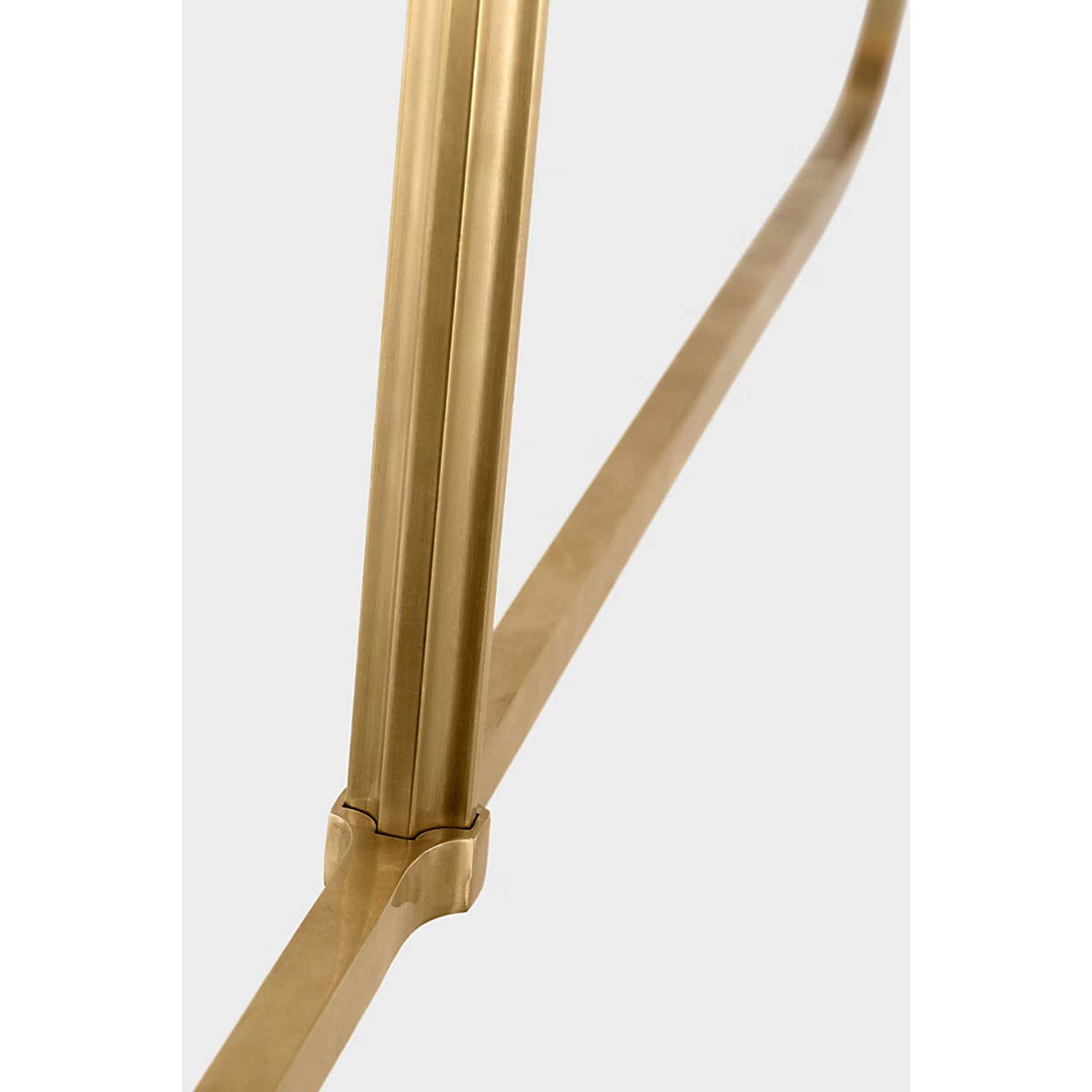 Kelly Wearstler Pedra 56" Linear Chandelier in Antique-Burnished Brass with Alabaster W4.25" x 56.75" x H21.5"