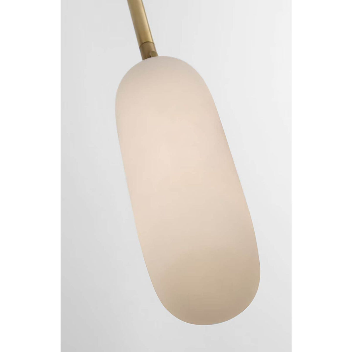 Kelly Wearstler Formosa 11" Single Pendant in Antique-Burnished Brass with Alabaster W3.25"