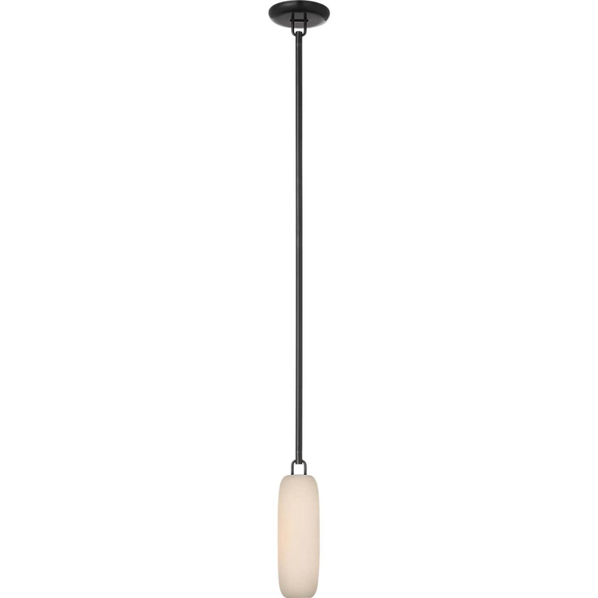Kelly Wearstler Formosa 11" Single Pendant in Bronze with Alabaster W3.25"