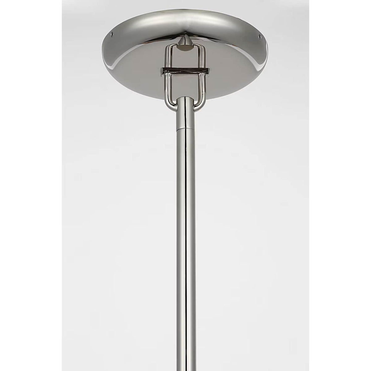 Kelly Wearstler Formosa 11" Single Pendant in Polished Nickel with Alabaster W3.25"