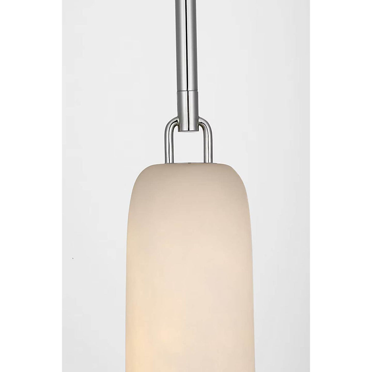 Kelly Wearstler Formosa 11" Single Pendant in Polished Nickel with Alabaster W3.25"