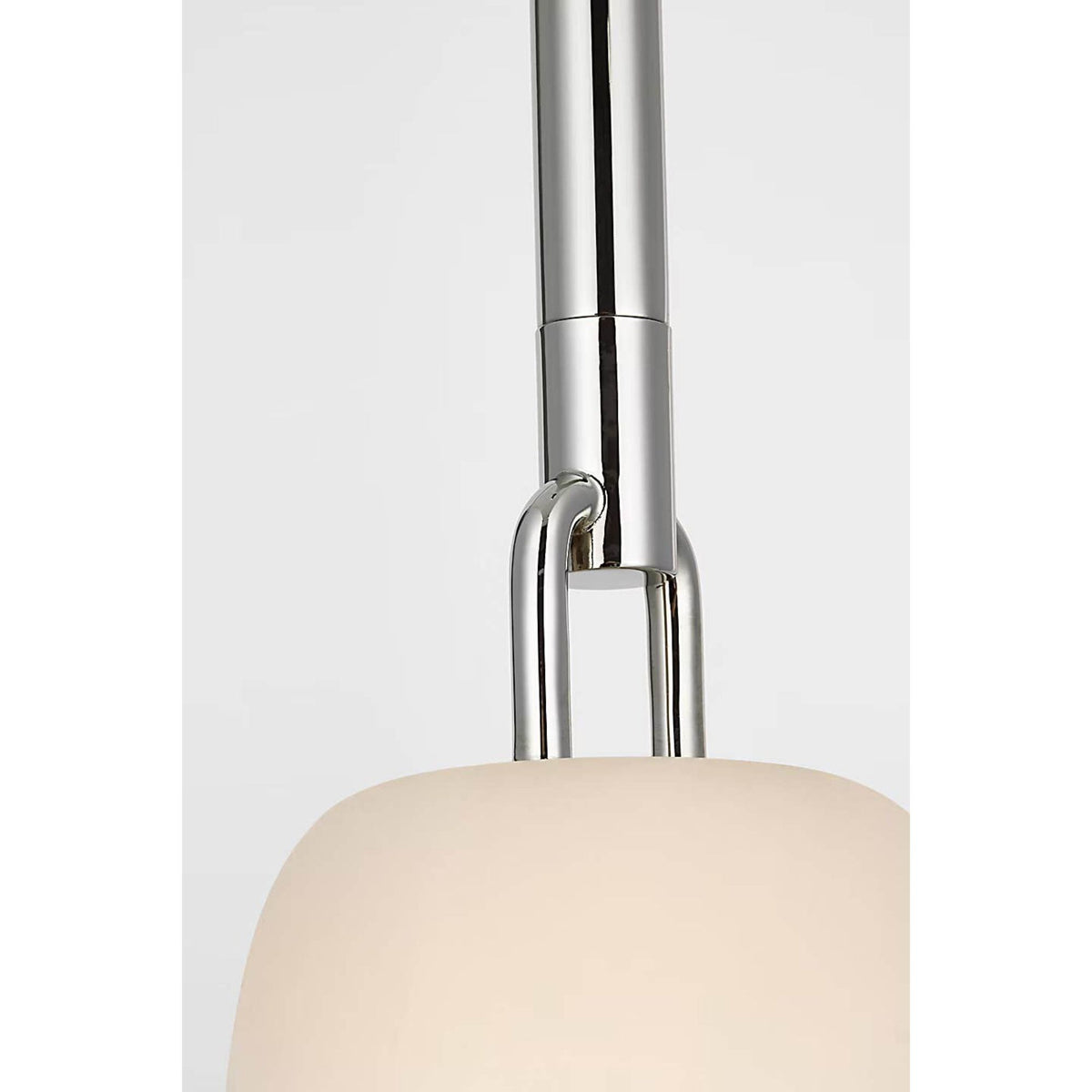 Kelly Wearstler Formosa 11" Single Pendant in Polished Nickel with Alabaster W3.25"