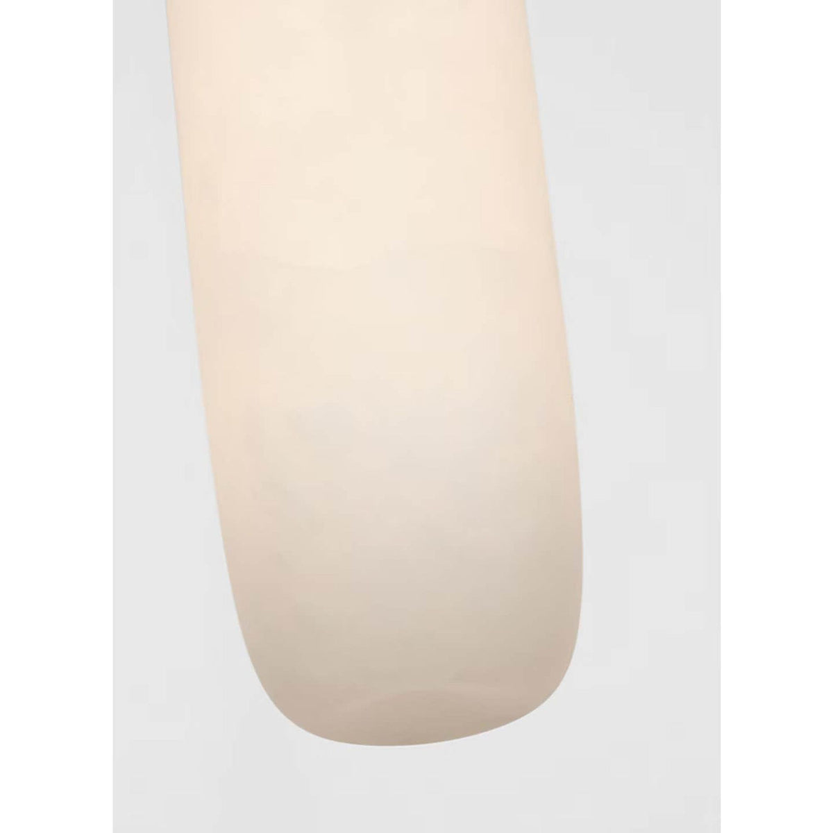 Kelly Wearstler Formosa 17" Single Pendant in Polished Nickel with Alabaster W3.25"