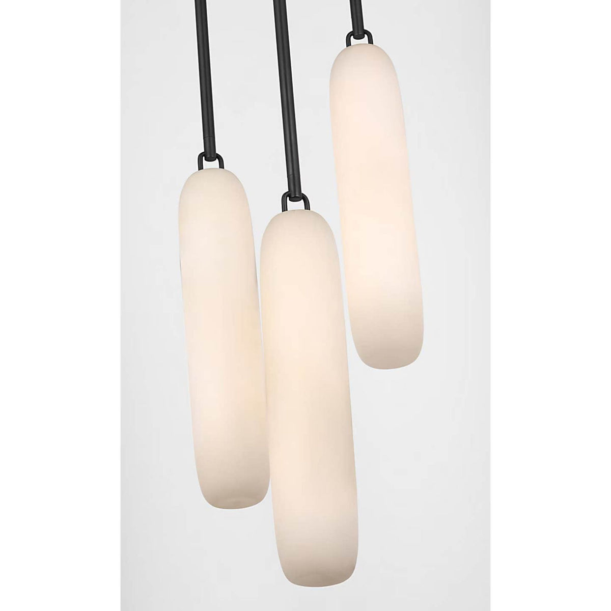 Kelly Wearstler Formosa 3-Light Pendant in Bronze with Alabaster W10.5" x H37.25"