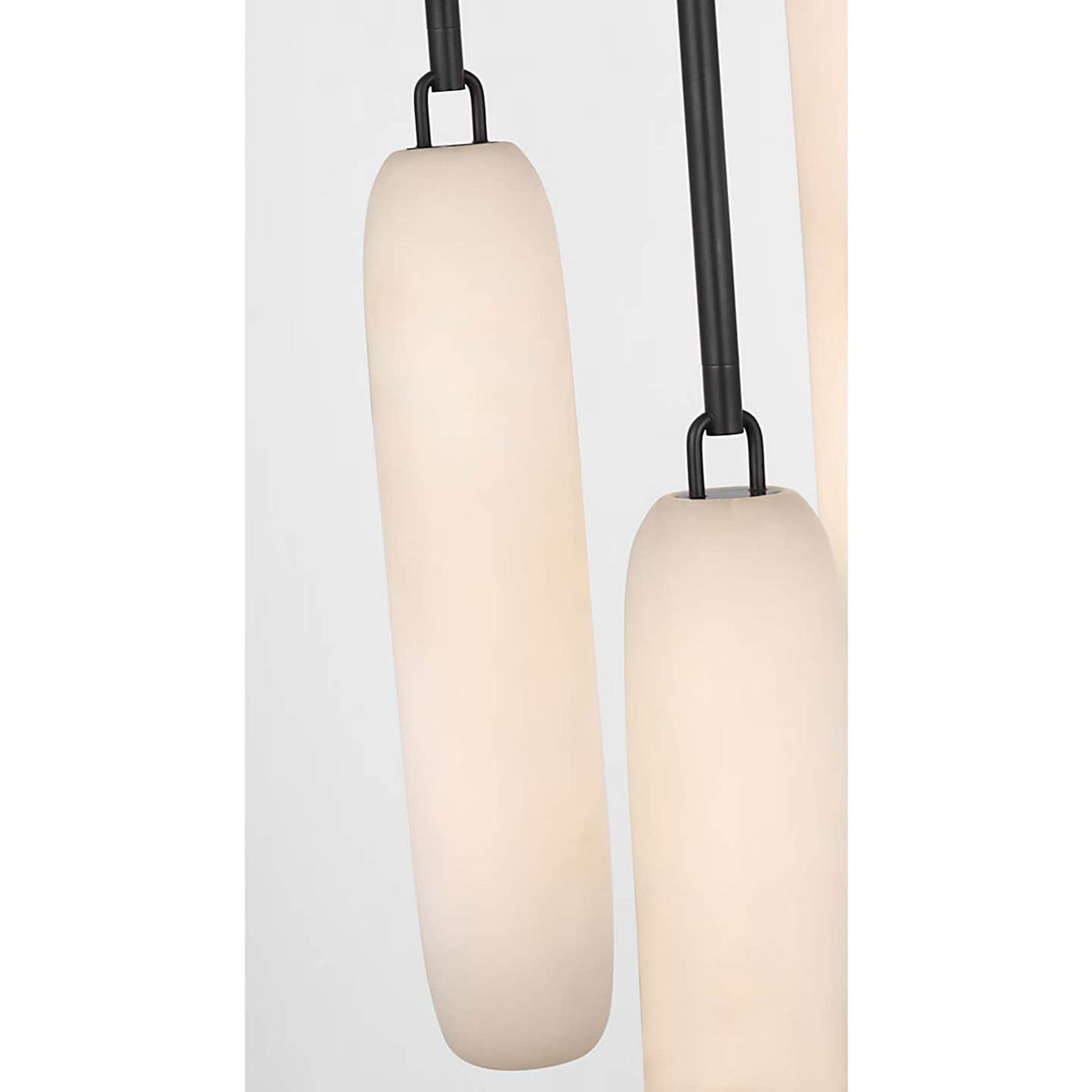 Kelly Wearstler Formosa 3-Light Pendant in Bronze with Alabaster W10.5" x H37.25"