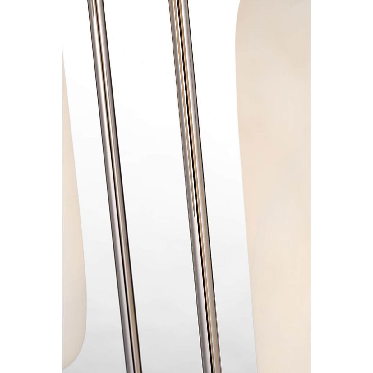 Kelly Wearstler Formosa 7-Light Pendant in Polished Nickel with Alabaster W15.5" x H63.25"