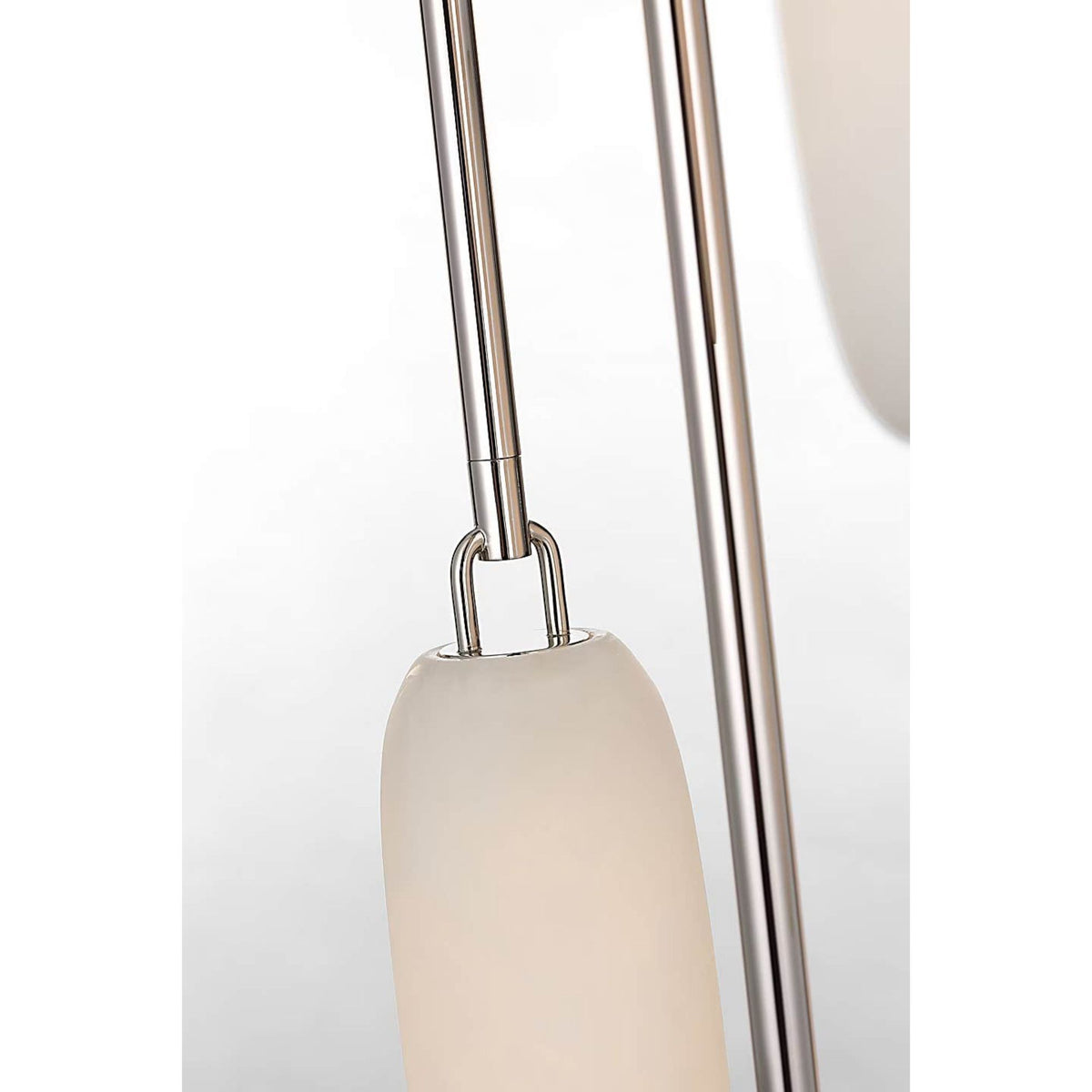 Kelly Wearstler Formosa 7-Light Pendant in Polished Nickel with Alabaster W15.5" x H63.25"