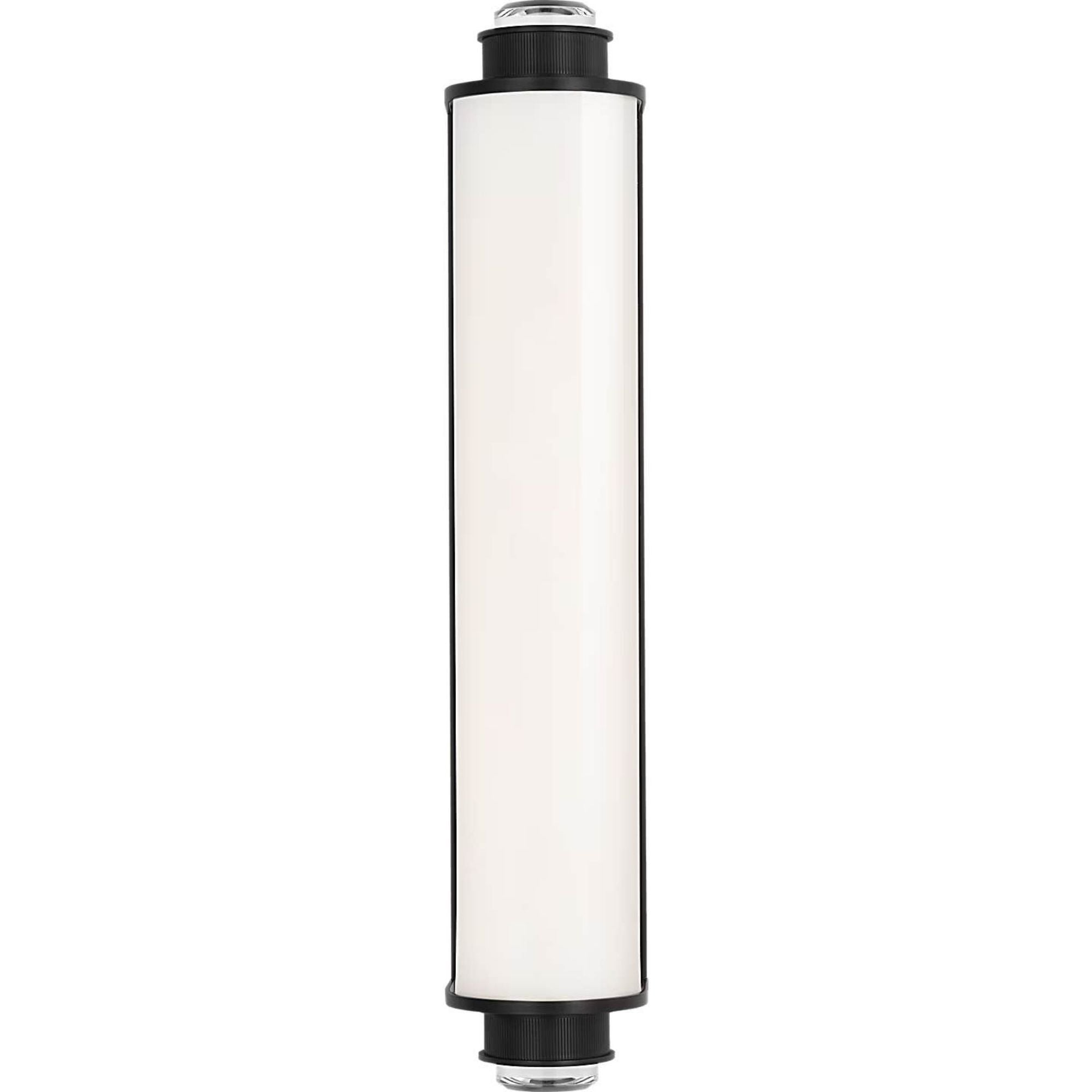 Marie Flanigan Percy 21" Linear Bath Sconce in Bronze with White Glass W3.75" x H20.5" x E4"