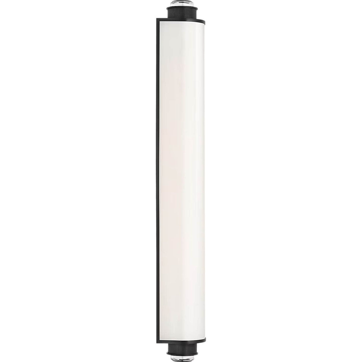 Marie Flanigan Percy 29" Linear Bath Sconce in Bronze with White Glass W3.75" x H28.5" x E4"