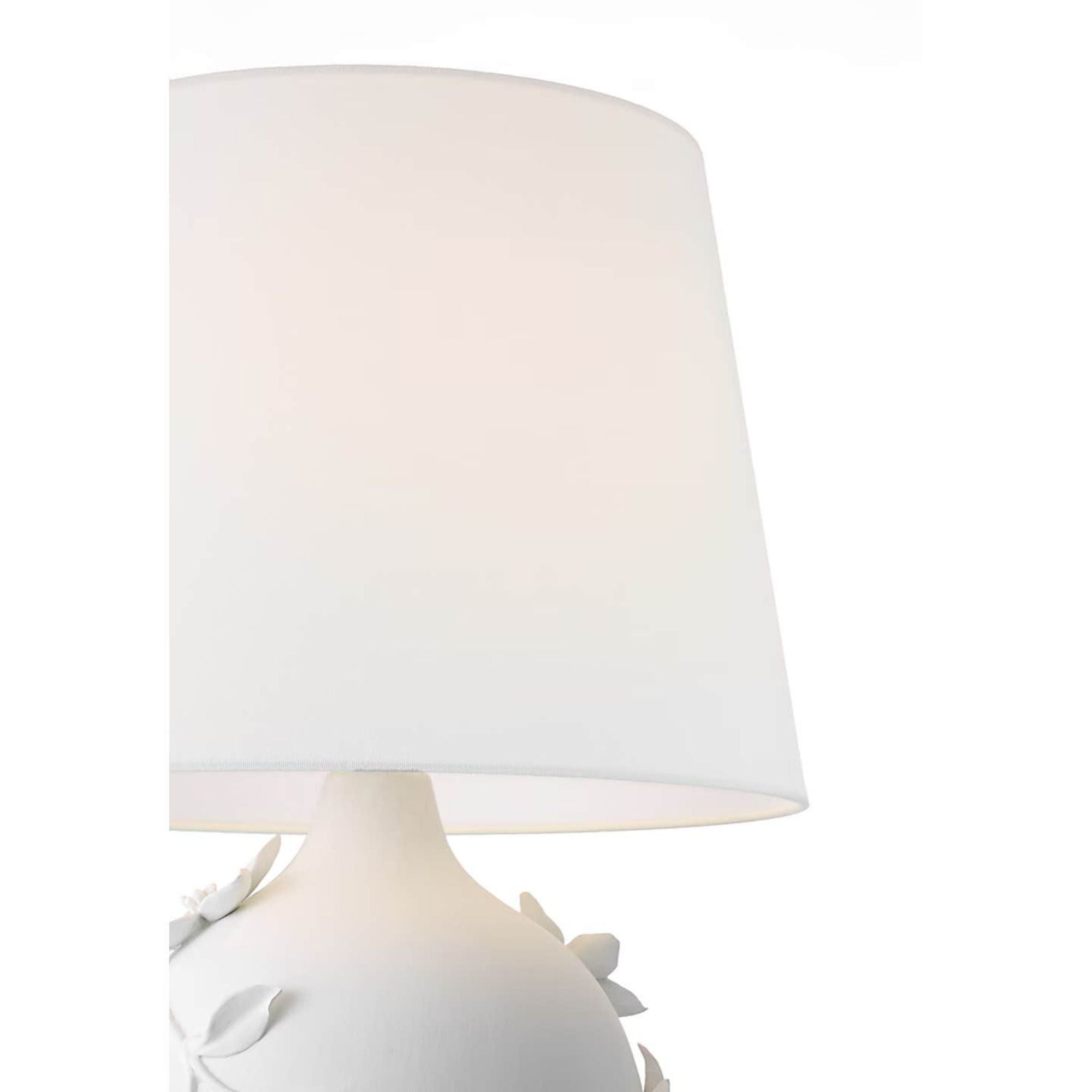 Marie Flanigan Elowen 28" Table Lamp in Plaster White with Linen Shade W17" x H27.75"