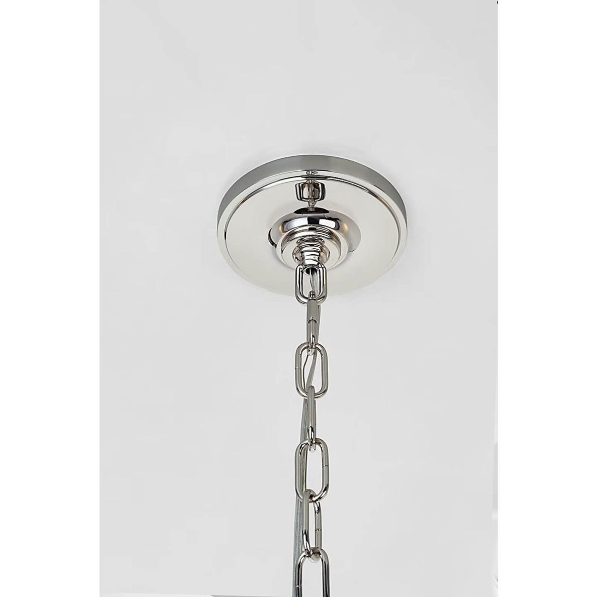 Marie Flanigan Nancy 25" Woven Hanging Shade in Polished Nickel with Natural Wicker Shade W25.25"