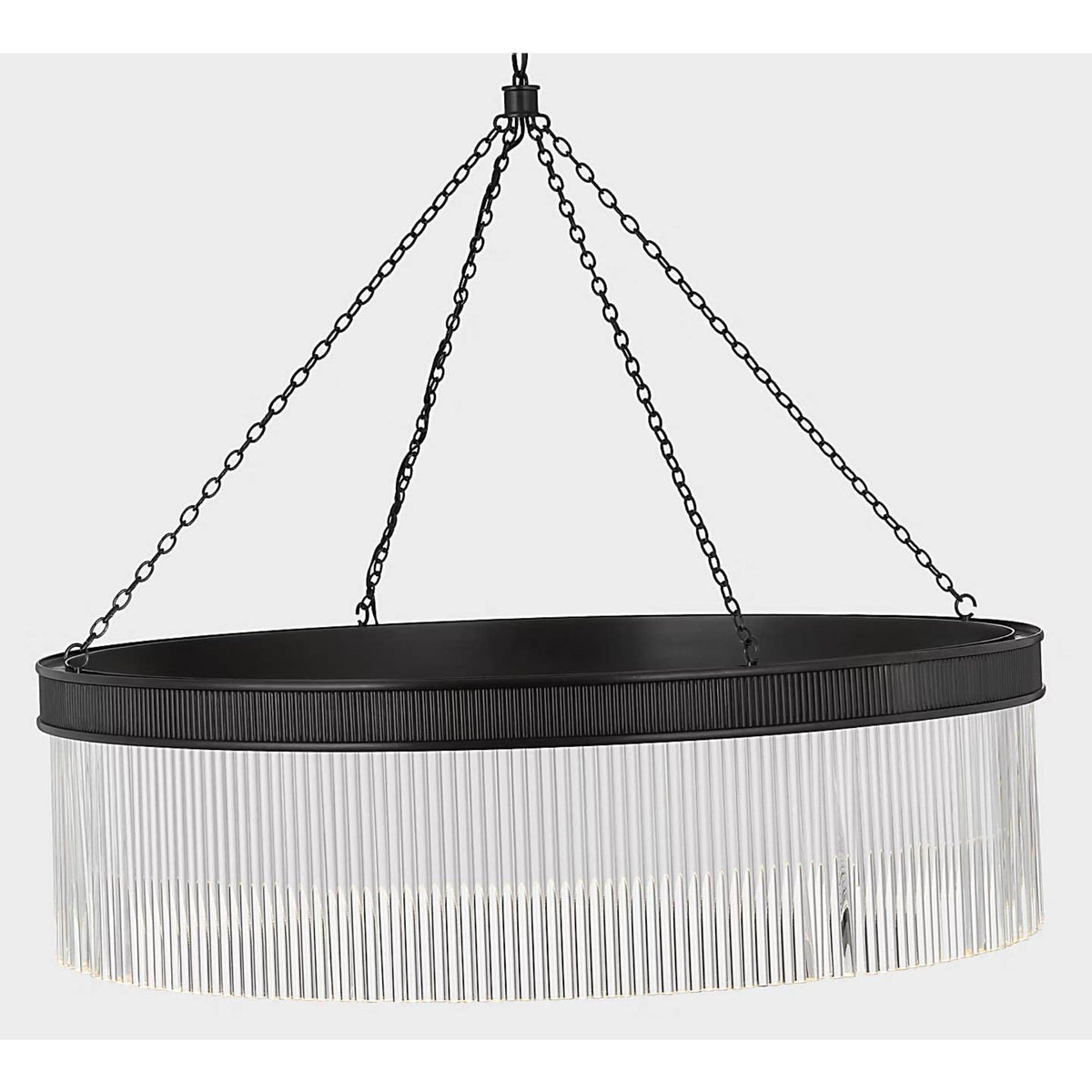 Marie Flanigan Menil 40" Chandelier in Bronze with Crystal Rods W40" x H31.25"