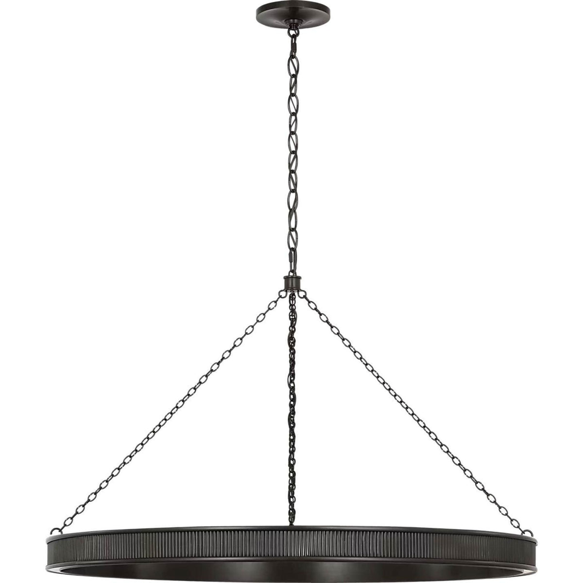 Marie Flanigan Menil 40" Ring Chandelier in Bronze W40" x H24.75"