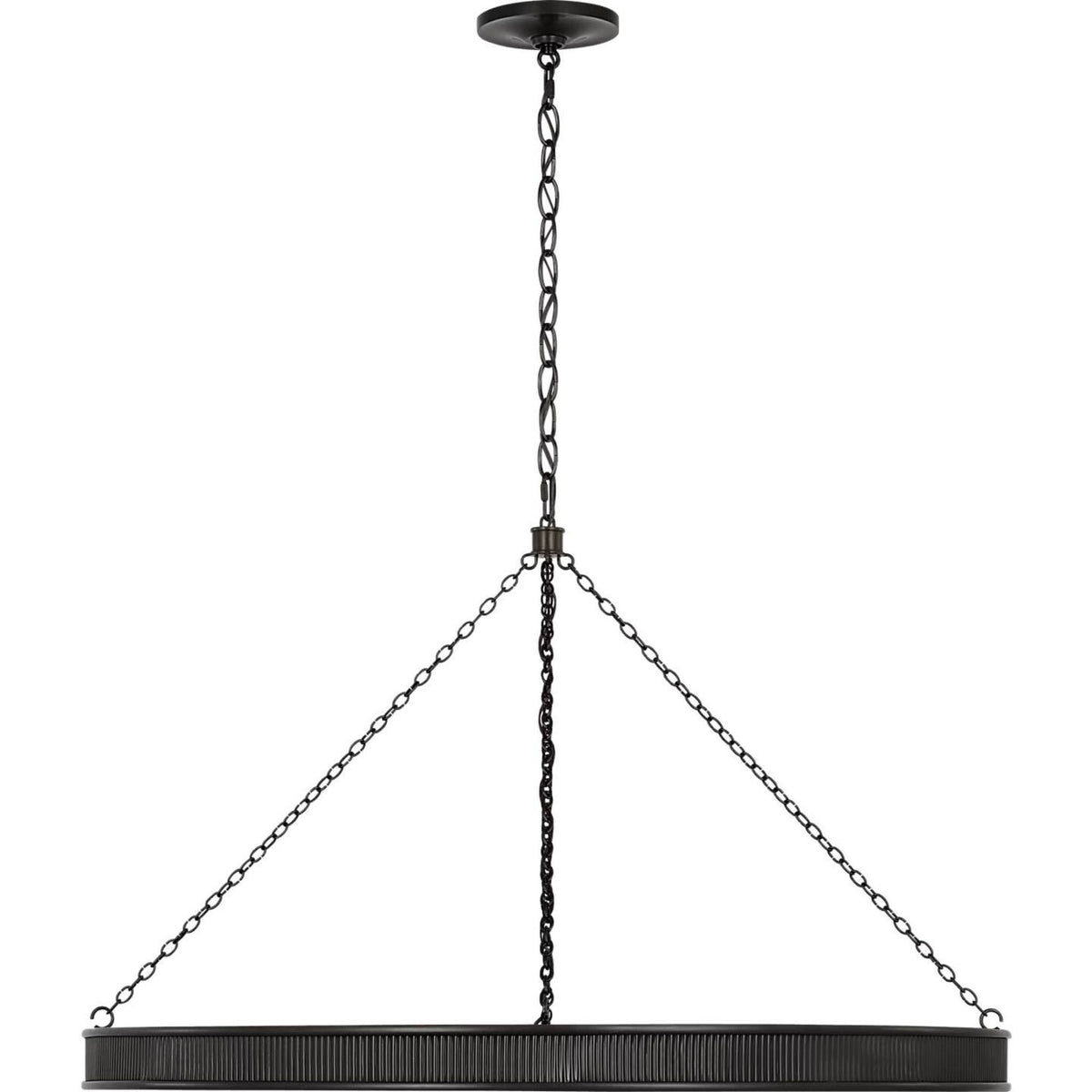 Marie Flanigan Menil 40" Ring Chandelier in Bronze W40" x H24.75"