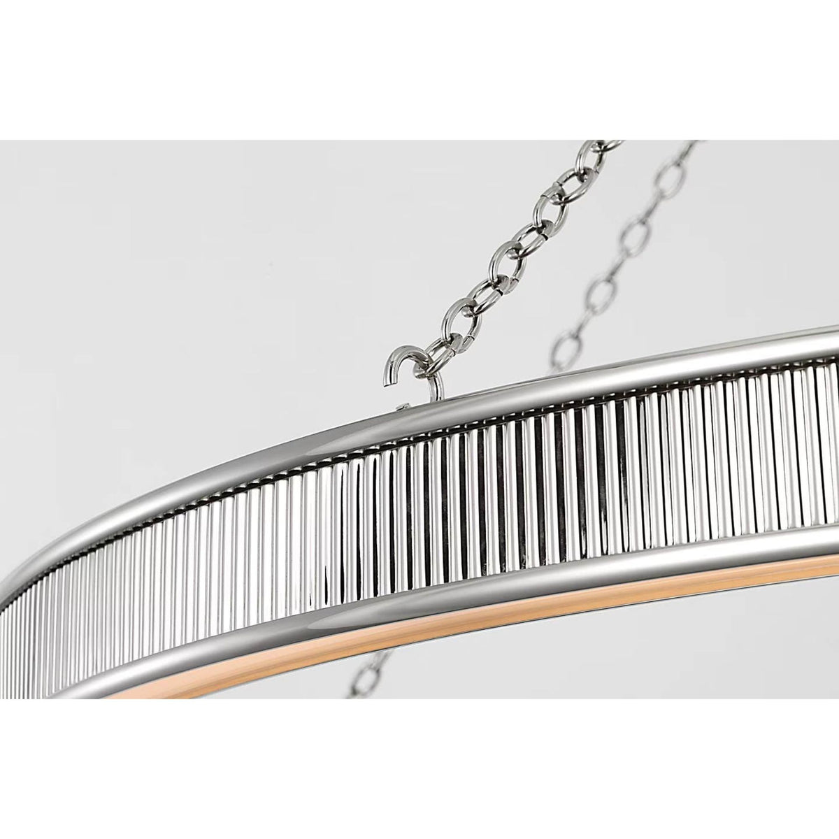Marie Flanigan Menil 40" Ring Chandelier in Polished Nickel W40" x H24.75"