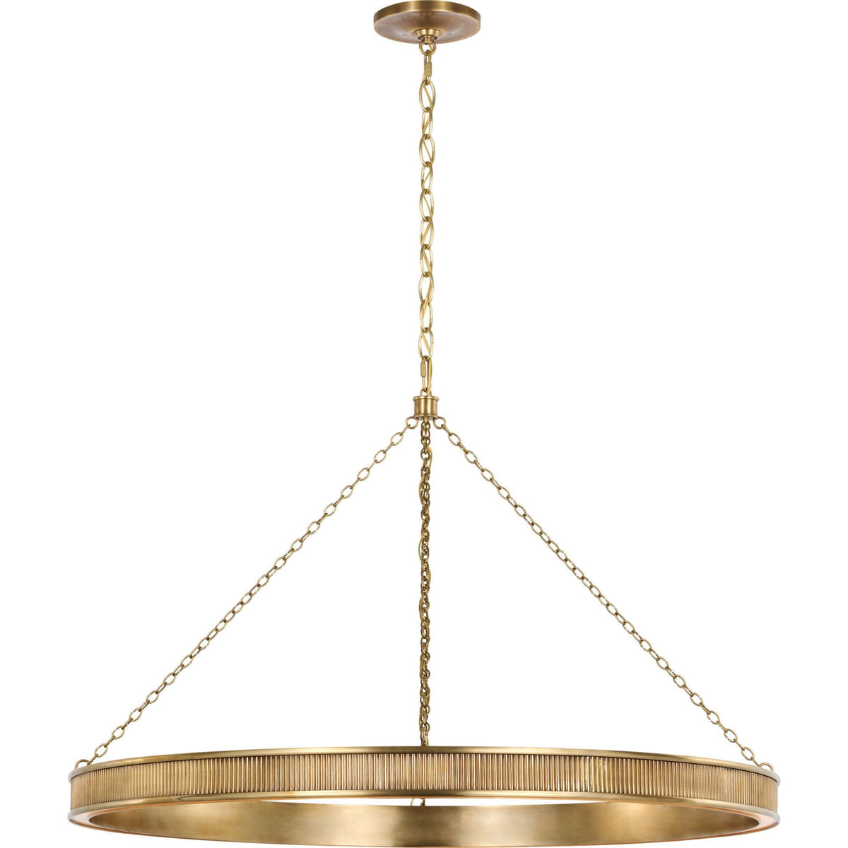 Marie Flanigan Menil 40" Ring Chandelier in Soft Brass W40" x H24.75"