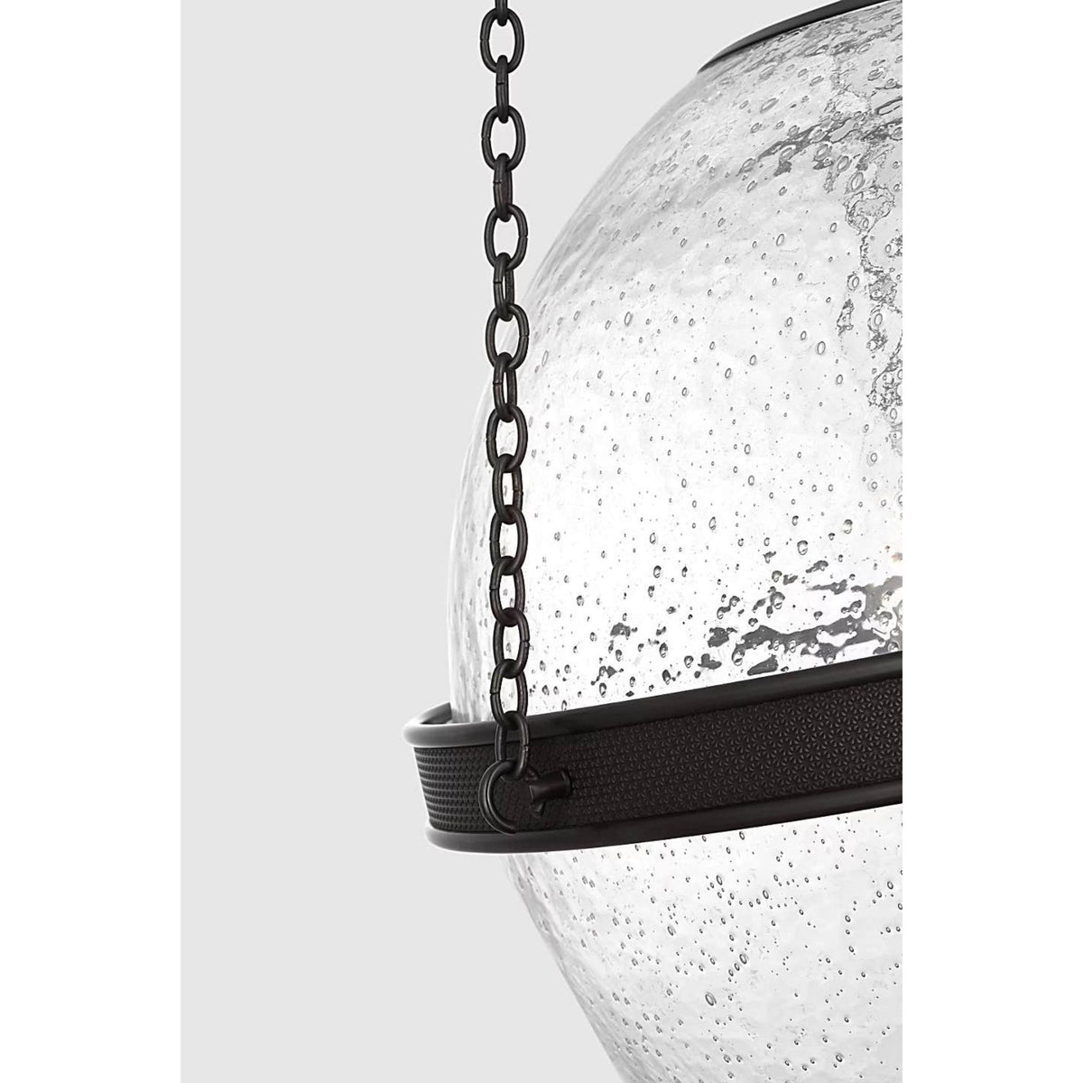 Marie Flanigan Reese 18" Globe Pendant in Bronze with Clear Restoration Glass W18.25" x H44.75"