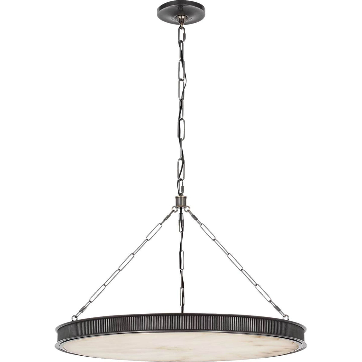 Marie Flanigan Matthew 30" Chandelier in Bronze with Alabaster W30" x H19.25"