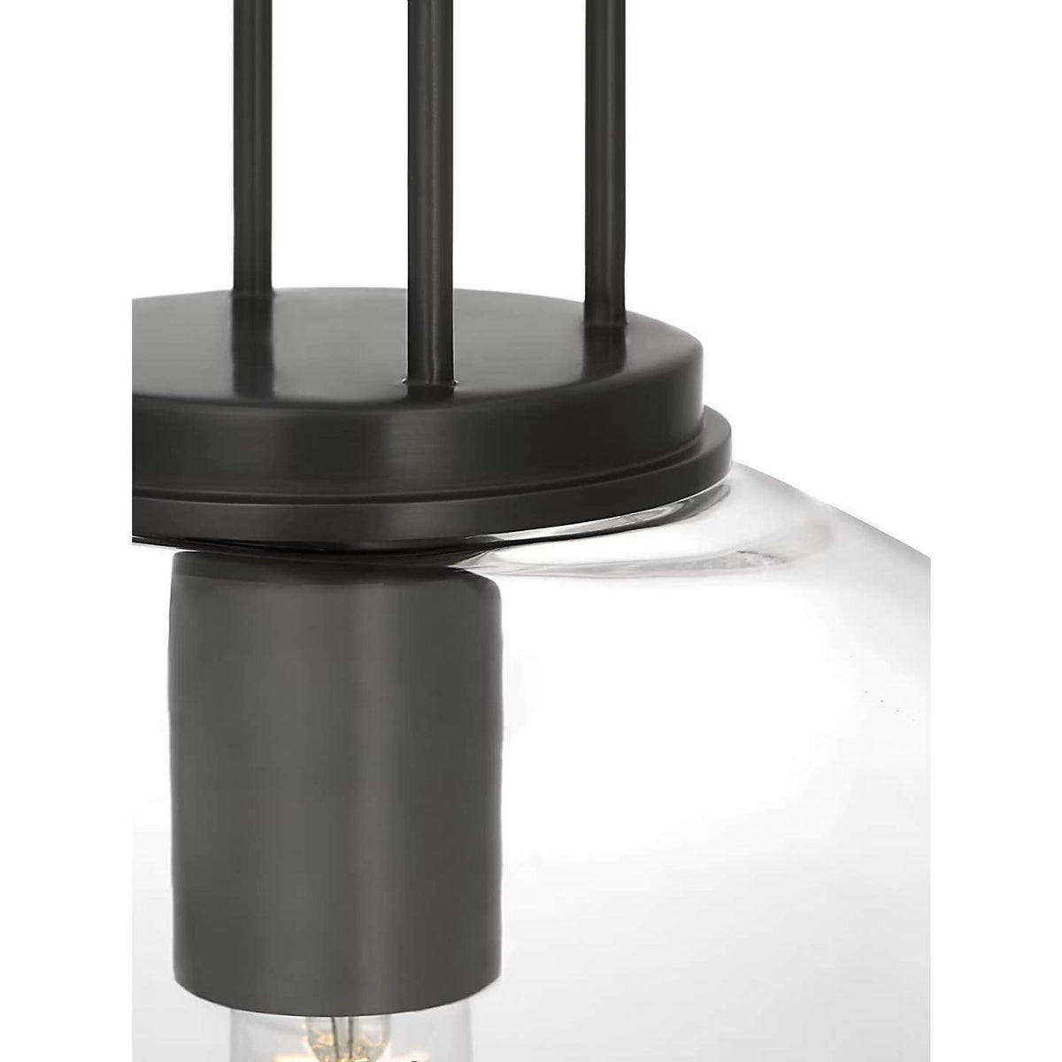Marie Flanigan Meir 12" Pendant in Bronze with Clear Glass W12"