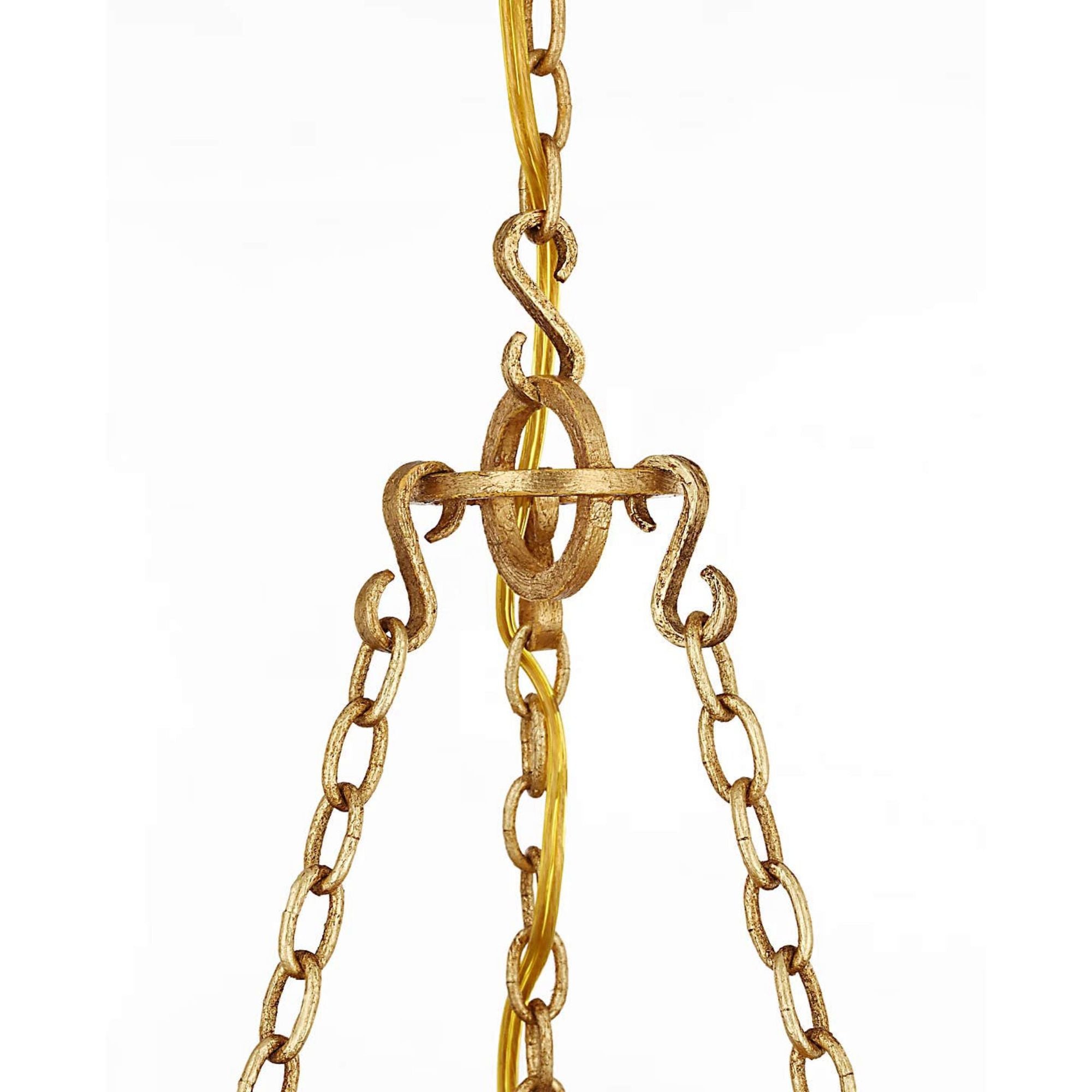 Marie Flanigan Sinclair 26" Sculpted Chandelier in French Gild W26" x H32"