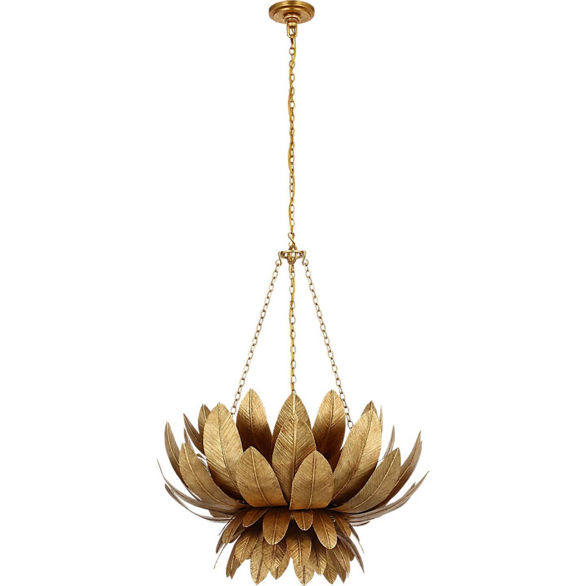 Marie Flanigan Sinclair 26" Sculpted Chandelier in French Gild W26" x H32"