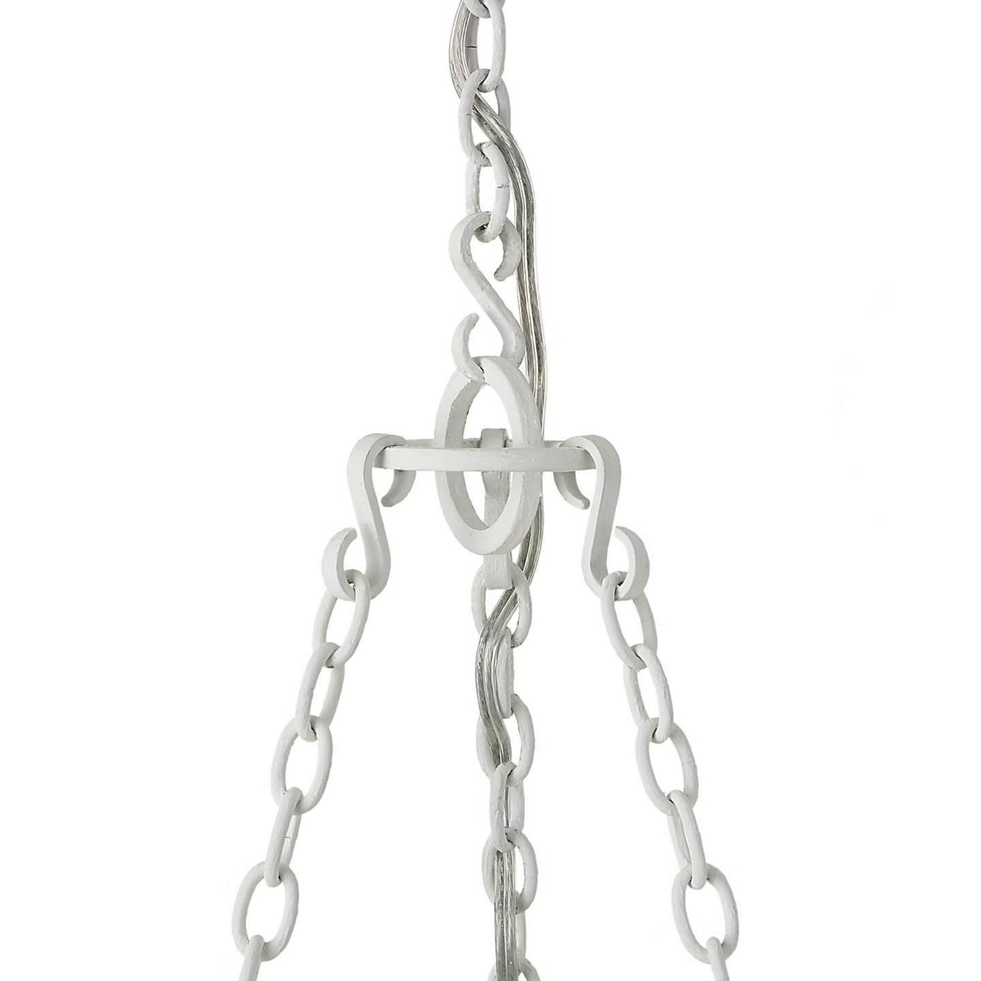 Marie Flanigan Sinclair 26" Sculpted Chandelier in Plaster White W26" x H32"