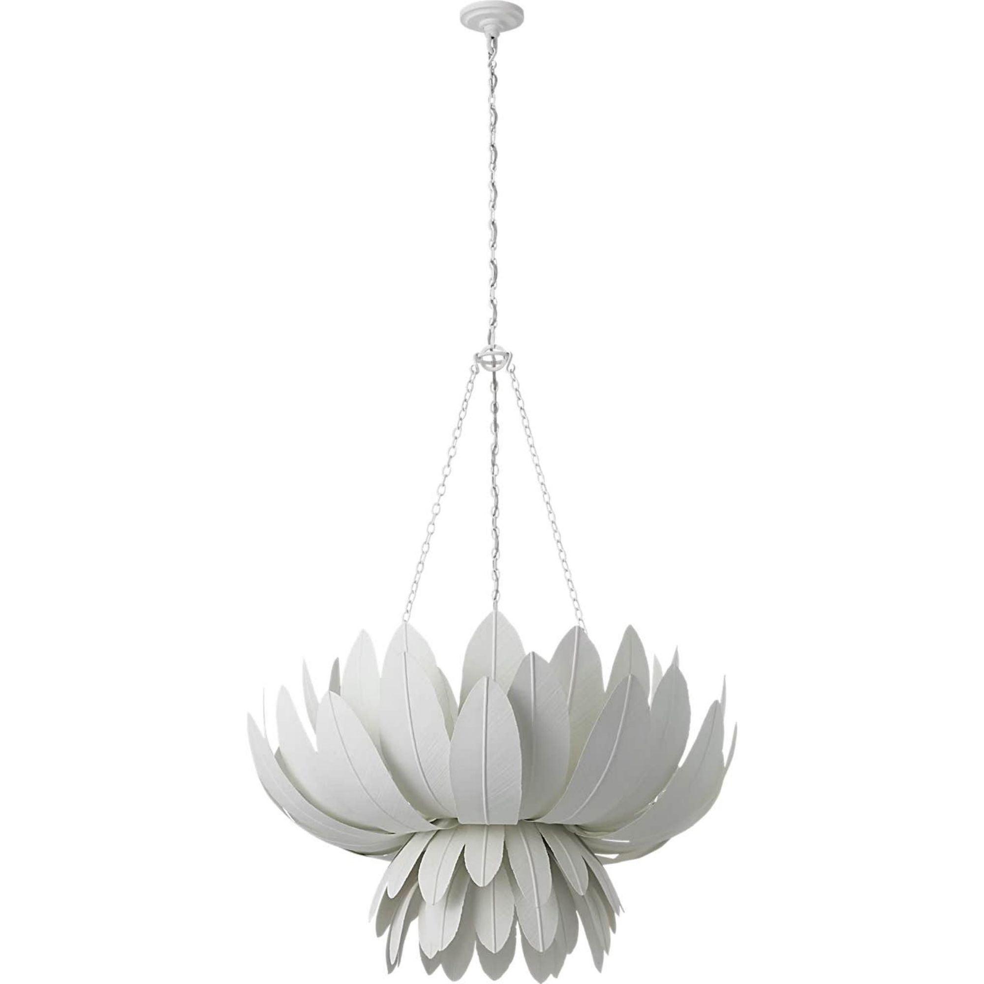Marie Flanigan Sinclair 34" Sculpted Chandelier in Plaster White W33.75" x H41.75"