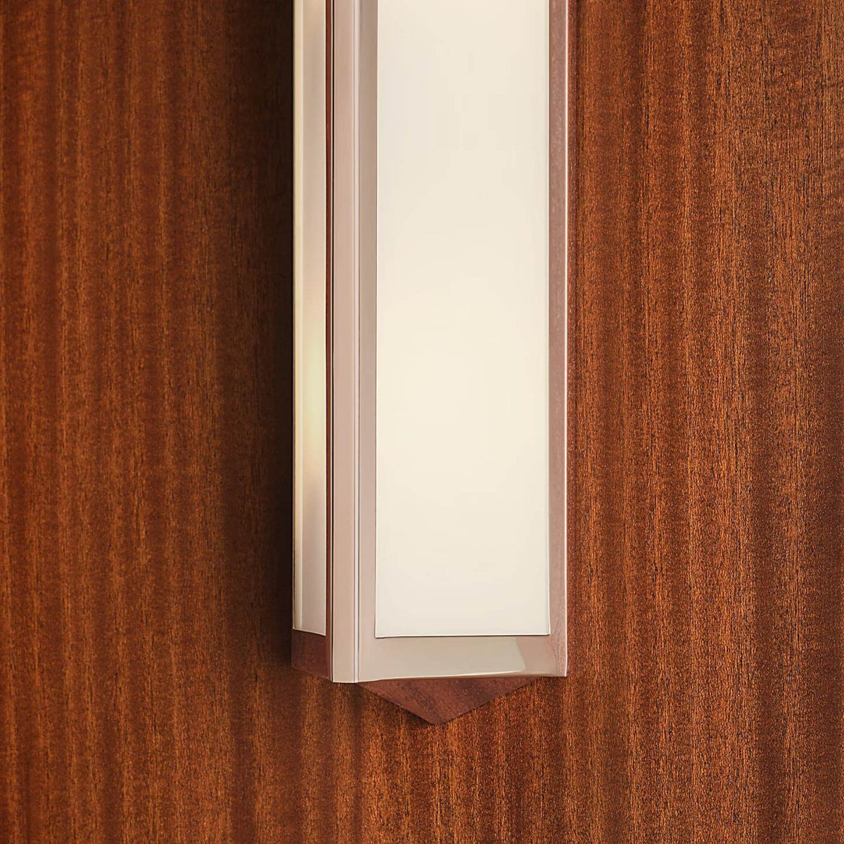 Ralph Lauren Geneva Medium Sconce in Polished Nickel with White Glass W5" x H26" x E4"