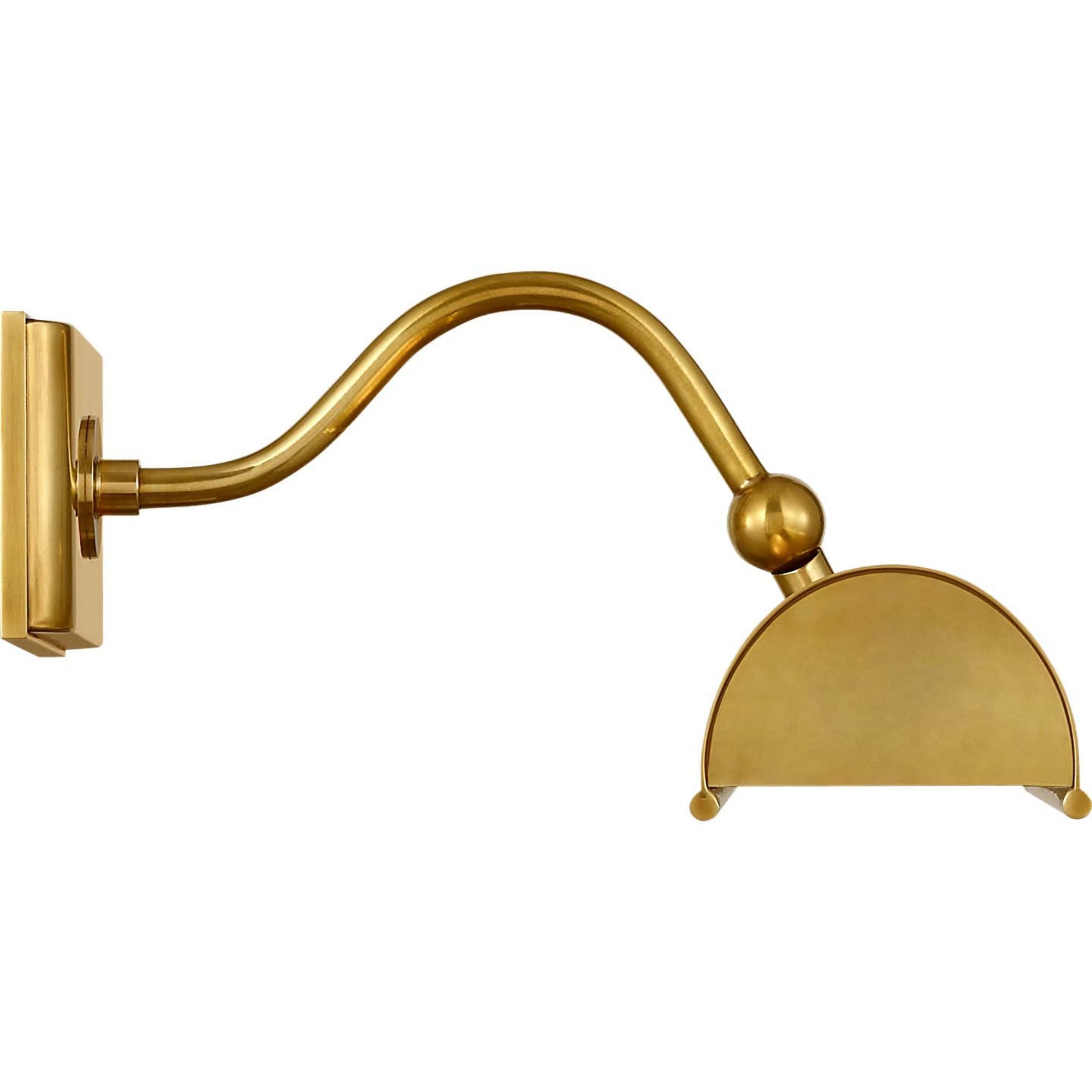 Ralph Lauren Hessen 12" Picture Light in Natural Brass W12" x H4.75" x E9"