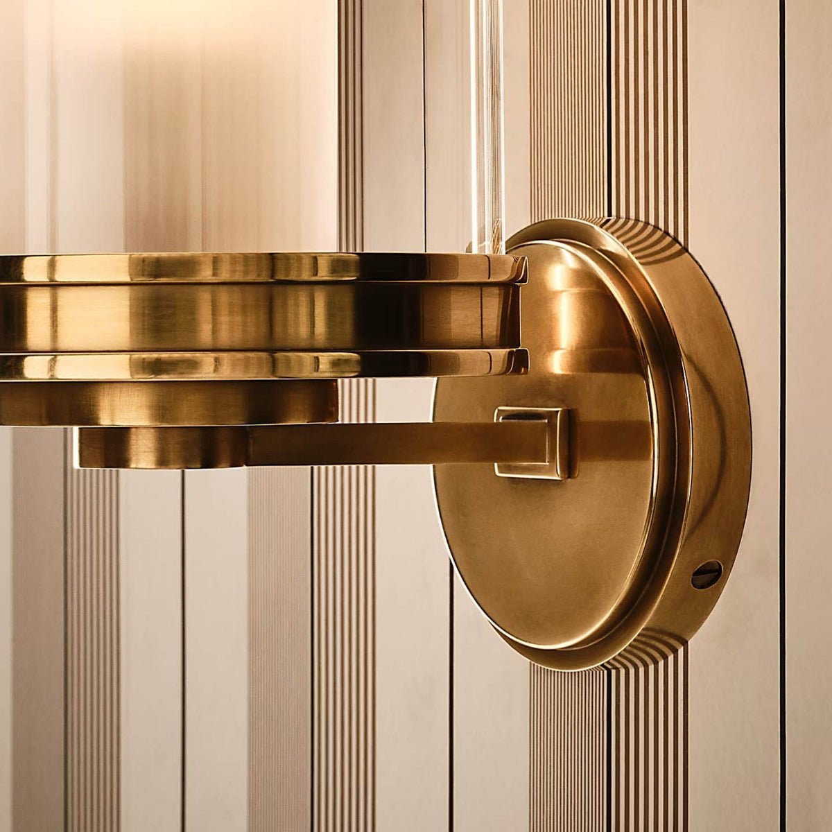 Ralph Lauren Modern Hurricane Sconce in Natural Brass W6" x H13" x E7.5"