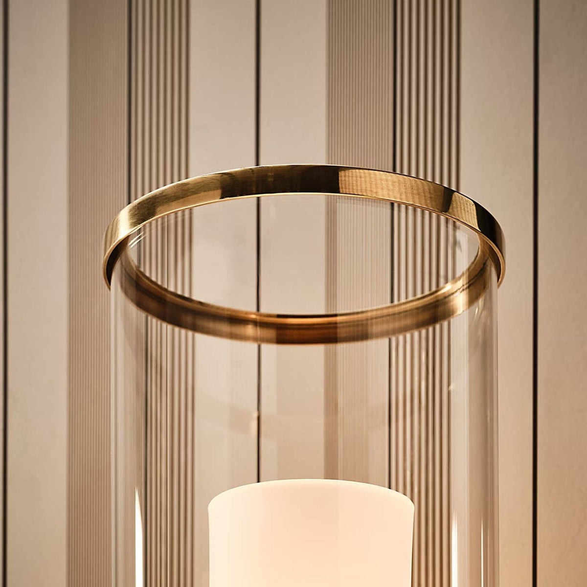 Ralph Lauren Modern Hurricane Sconce in Natural Brass W6" x H13" x E7.5"