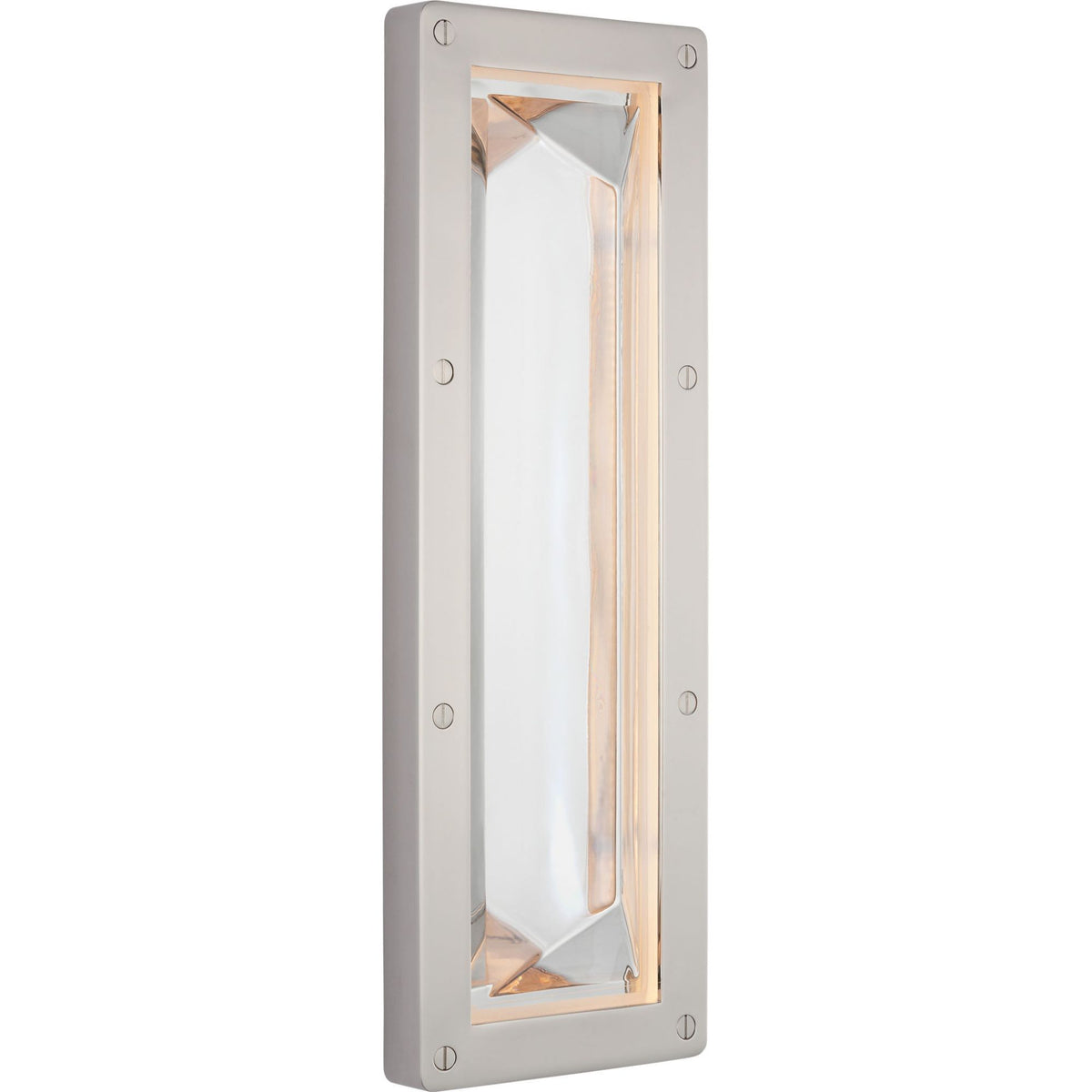 Ralph Lauren Rolland 16" Sconce in Polished Nickel and Clear Glass W5.75" x H16.75" x E2.25"